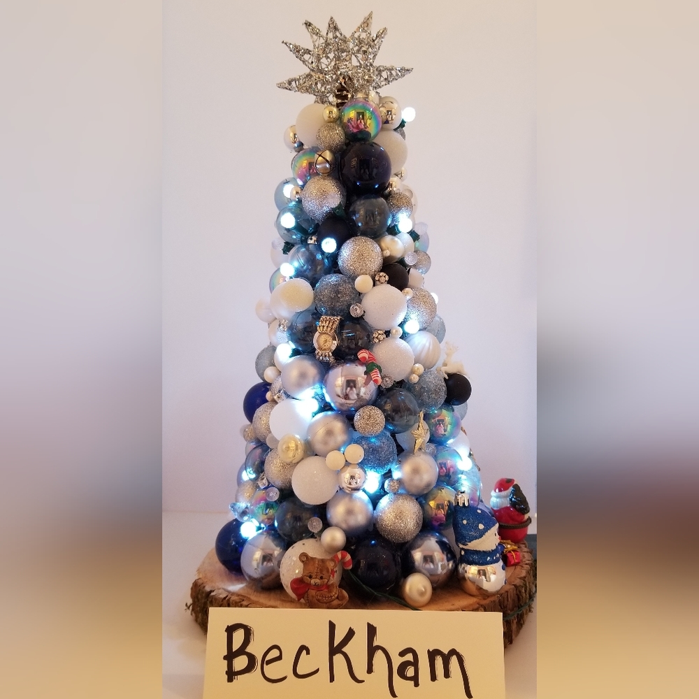 Handmade Tabletop Lighted Christmas Tree